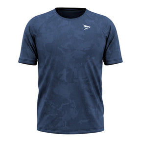 Dry-Kurzarmshirt – Blau – Nahtlos