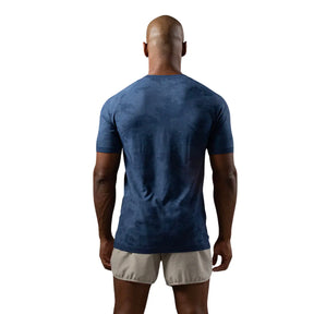 Dry-Kurzarmshirt – Blau – Nahtlos