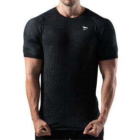 Dry-Kurzarmshirt – Schwarz – Nahtlos