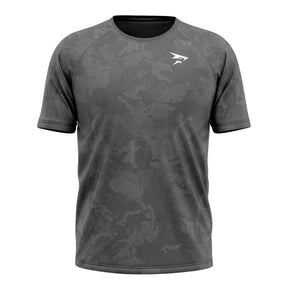Nahtloses, schnelltrocknendes Kurzarmshirt – Grau
