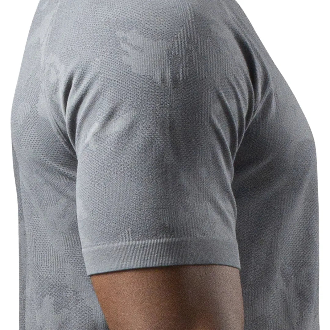 Nahtloses, schnelltrocknendes Kurzarmshirt – Grau