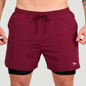 Set: 1 Kompressionsjacke + 1 Paar 2-in-1-Kompressionsshorts