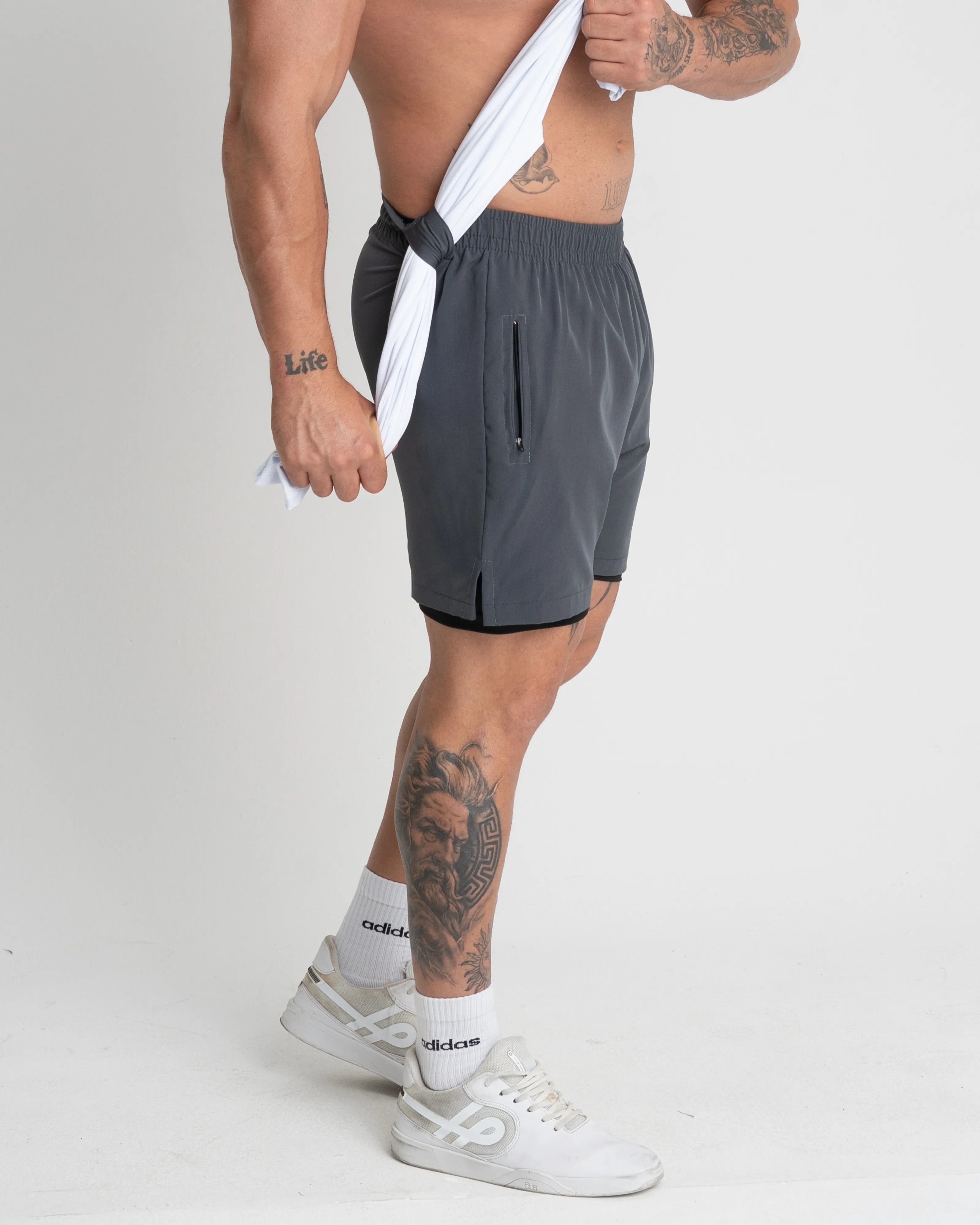 Hybrid-Performance-Kompressionsshorts mit Dry-Fit-Technologie (3er-Pack)