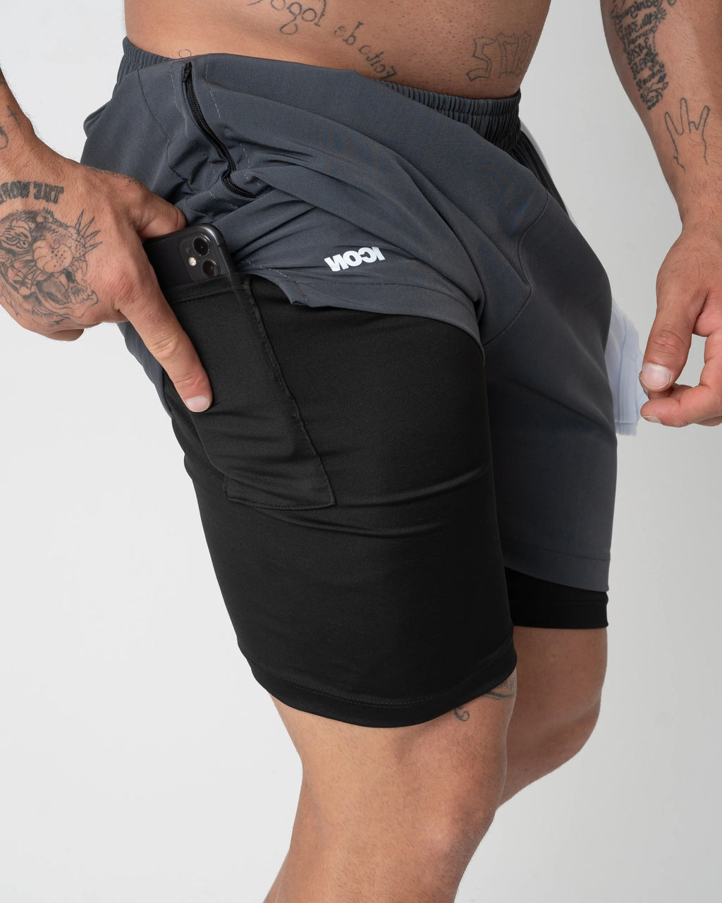 Hybrid-Performance-Kompressionsshorts mit Dry-Fit-Technologie (4er-Pack)