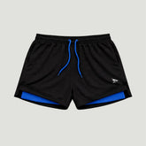 Herren-Dri-Fit-Kompressionsshorts mit blauem Innenfutter