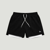Herren-Kompressionsshorts (Dry-Fit) mit weißem Innenfutter