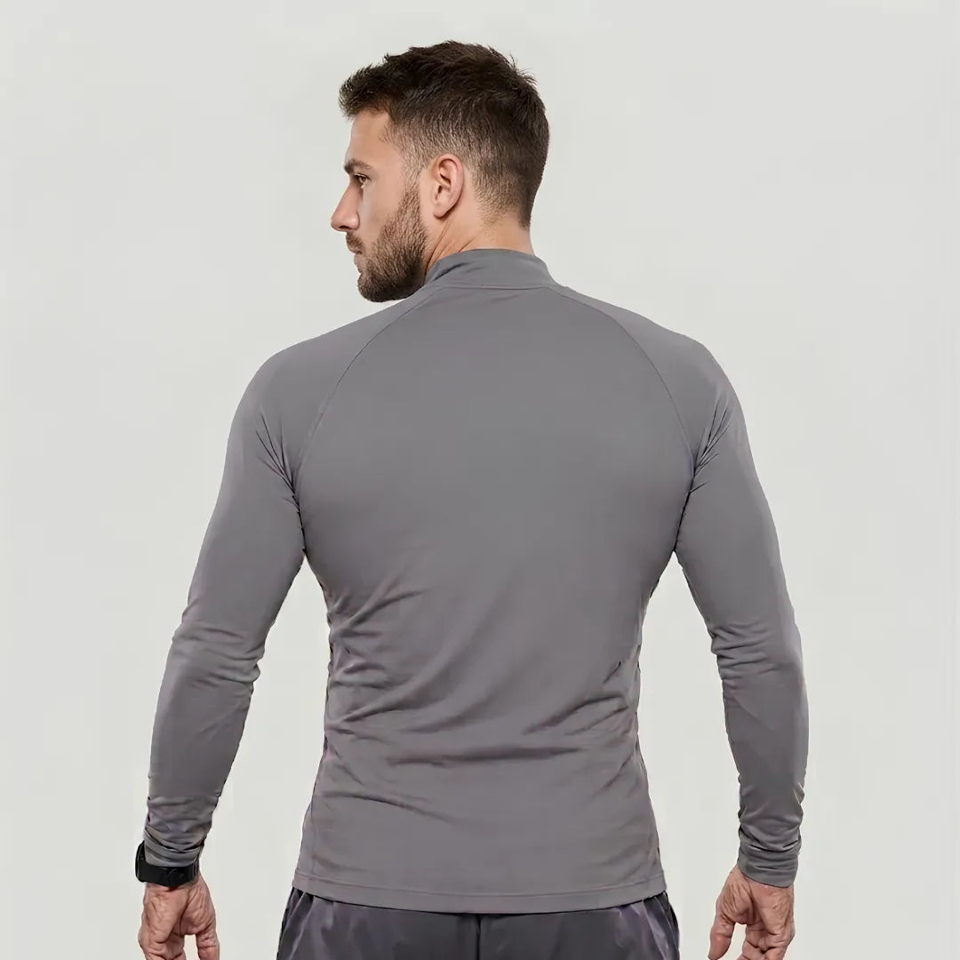 Graue Sportjacke für Herren mit UV-Schutz