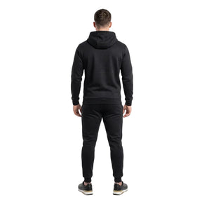 Set: 1 Hoodie mit Kängurutasche + 1 Jogginghose – komplett in Schwarz