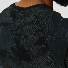Dry-Langarmshirt – Schwarz – Nahtlos