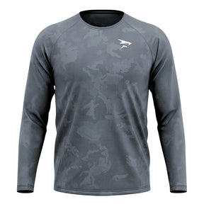 Langarm-Funktionsshirt – Grau – Nahtlos
