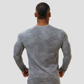 Langarm-Funktionsshirt – Grau – Nahtlos
