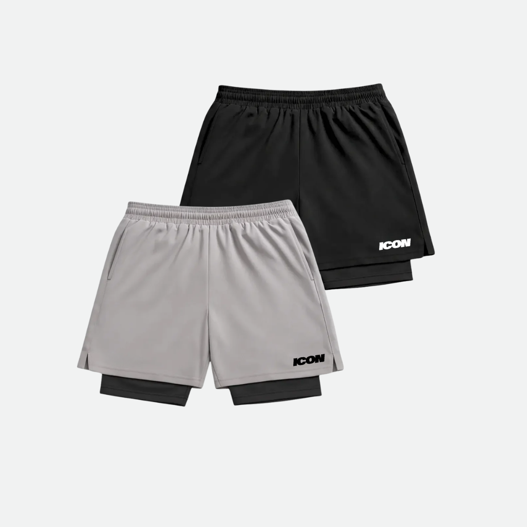 Kompressionsshorts für Herren – 2er-Pack
