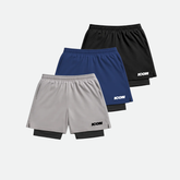 Kompressionsshorts für Herren – 3er-Pack