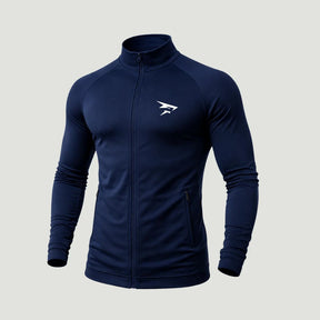Blaue Sportjacke für Herren mit UV-Schutz