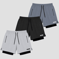 Hybrid-Performance-Kompressionsshorts mit Dry-Fit-Technologie (3er-Pack)