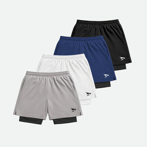 4er-Pack Kompressionsshorts für Herren